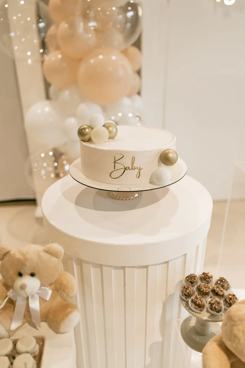 Baby shower de Valentina · Osito de peluche